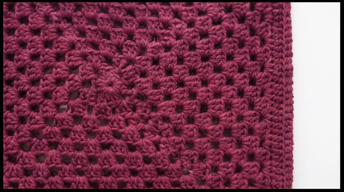 Close-up of The Market Bag's open crochet mesh